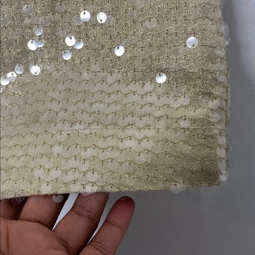 GAP Kids Champagne Gold Sequin Dress Sz L (10) - Picture 5 of 8